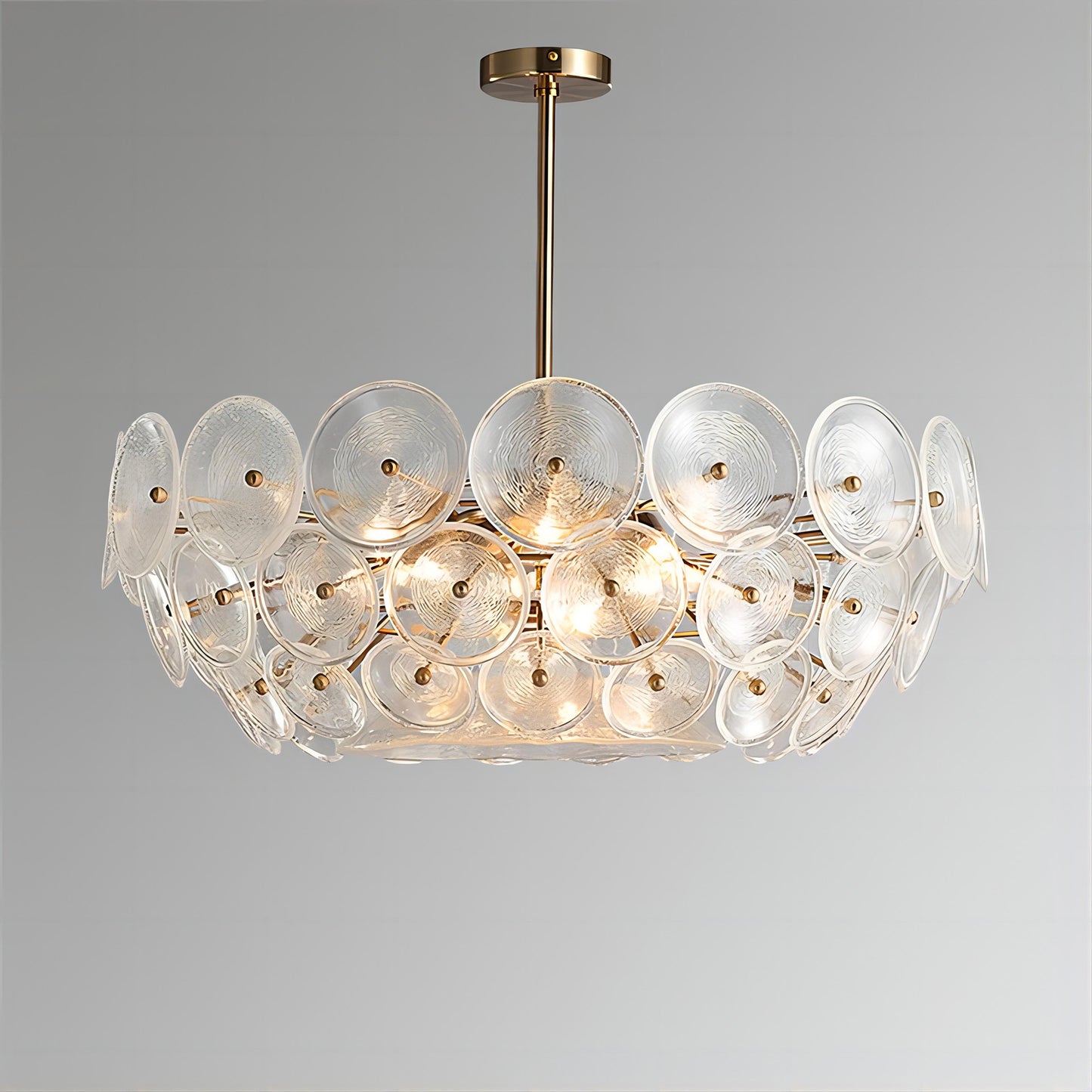 Glass Disk Chandelier