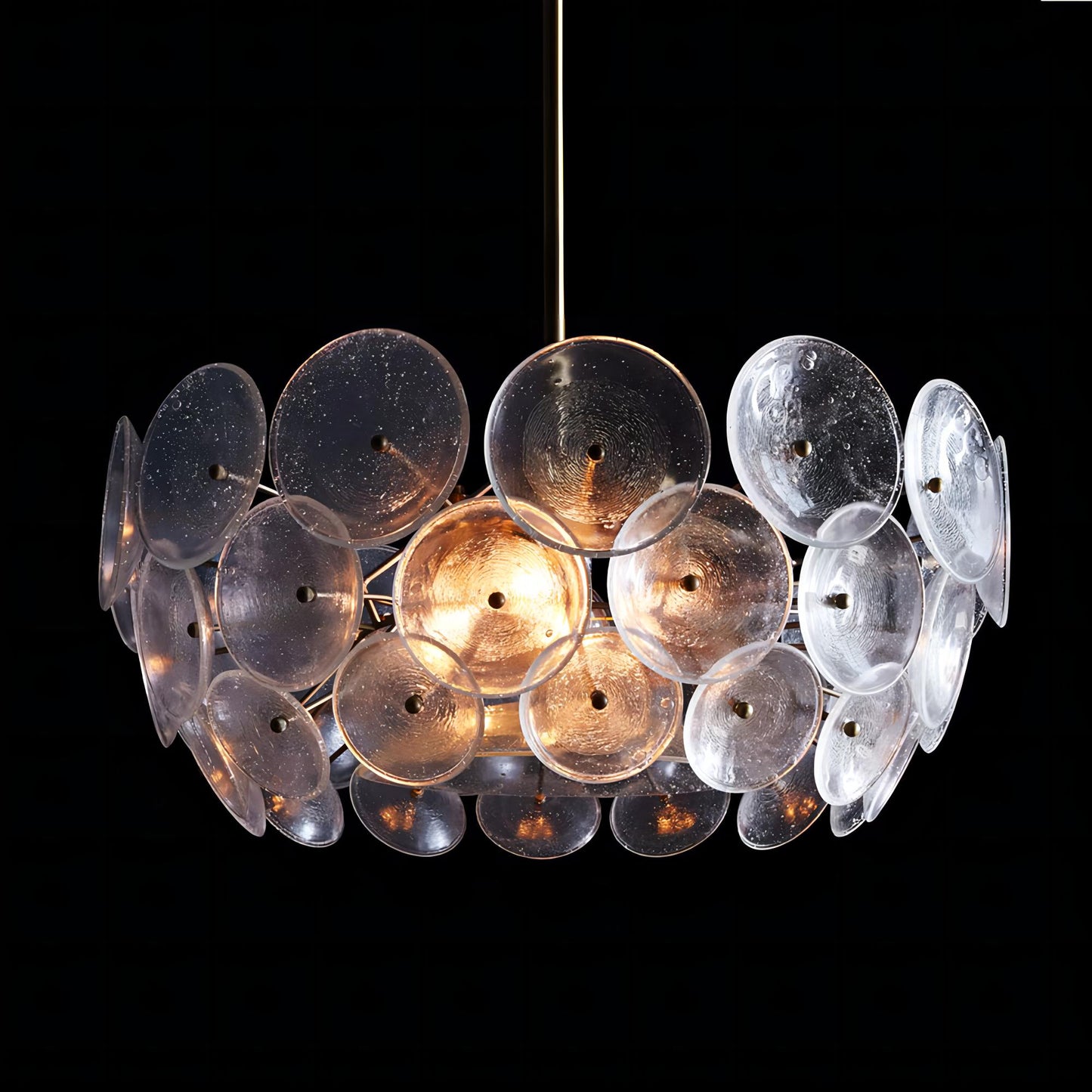 Glass Disk Chandelier