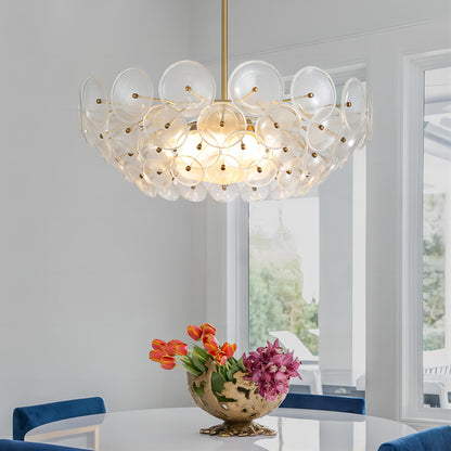 Glass Disk Chandelier