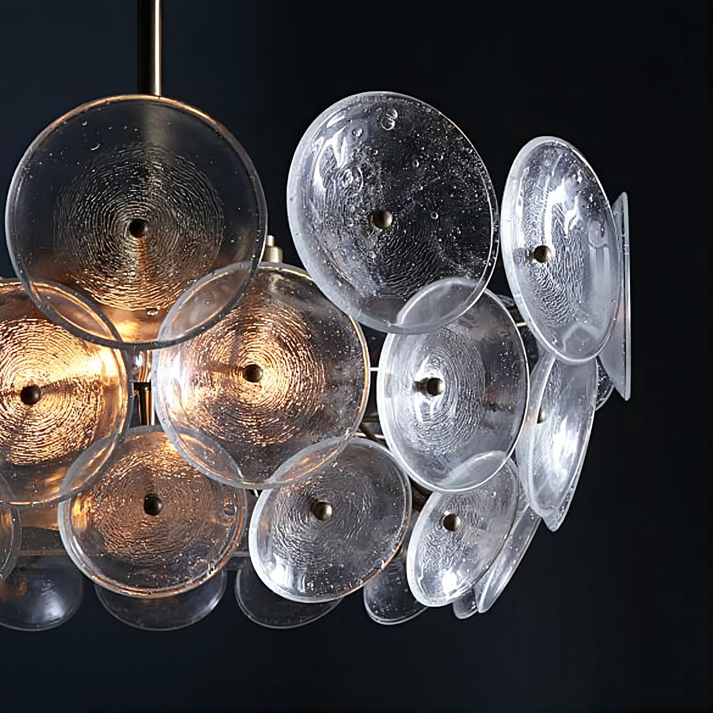 Glass Disk Chandelier