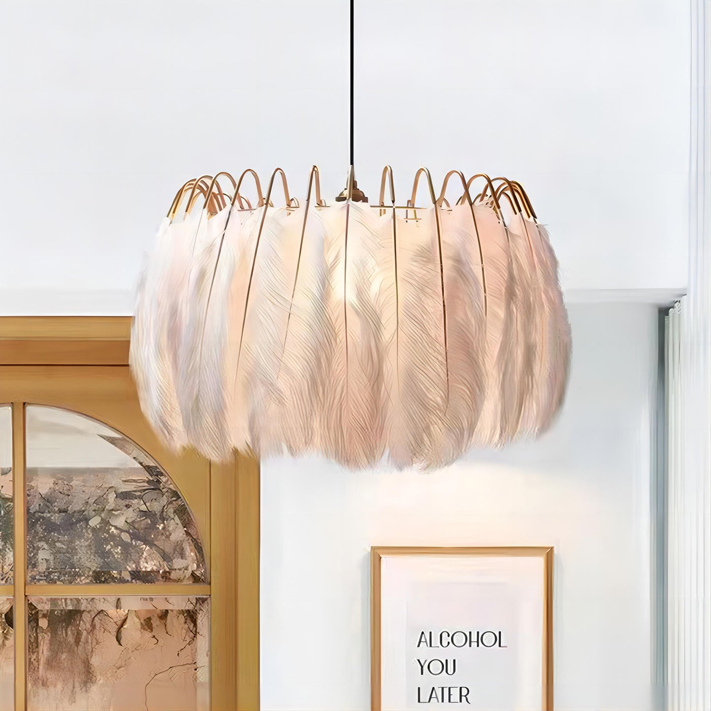 Plunksnomis Chandelier