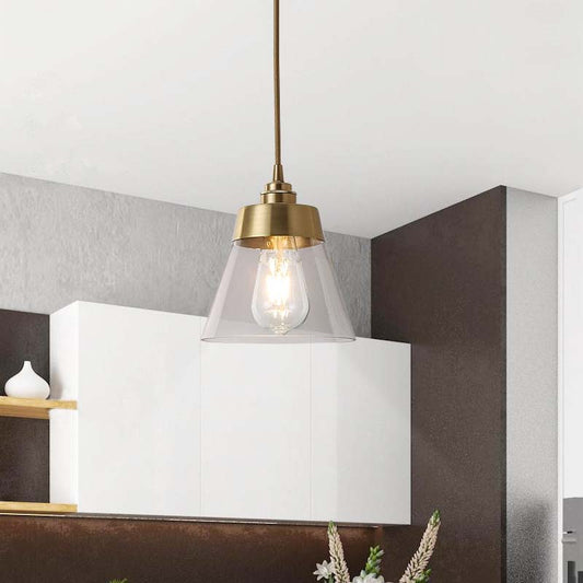 Symphony Glass Brass Pendant Lamp