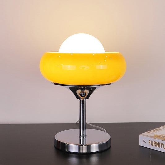 Bauhaus Glass Egg Tart Table Lamp