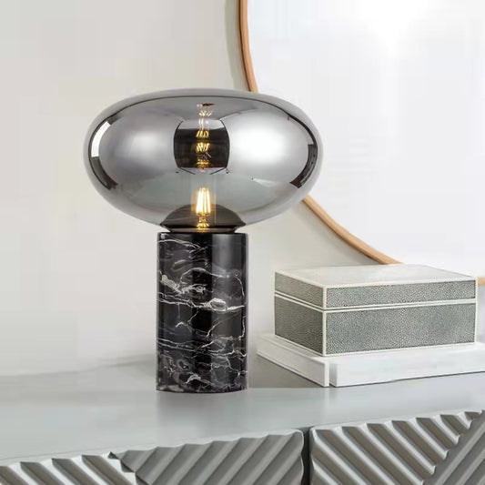 Poiaeusant Marble Glass Table Lamp